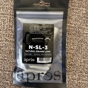 NATURAL SQUARE LONG REFILL(50 tips per bag) N-SL-3